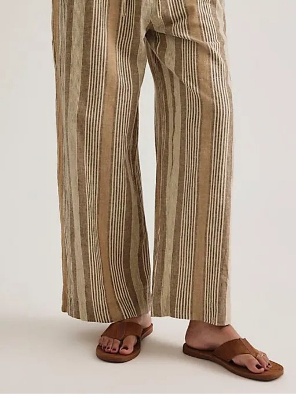 Free People Niko Thong Sandal in Brown • New • Size 8 - Picture 4 of 15